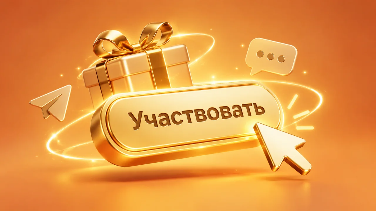 Как сделать кнопку «Участвовать» в розыгрыше Telegram